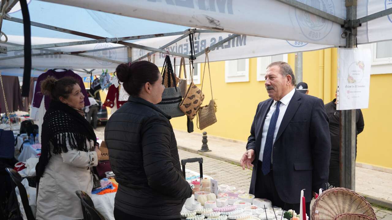 Milas’ta El Emeği Ürünler Hanımeli Pazarı’nda Sergileniyor 7